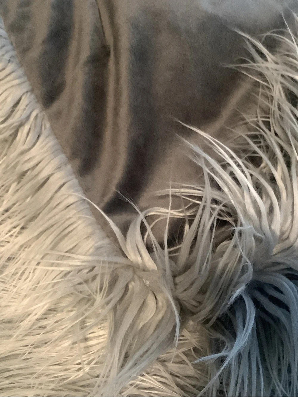 Dreamweavers Luxurious Gray Faux Fur Throw Blanket - Cozy Home Decor